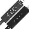 Darkness  esposas cuero ajustables negro - 4