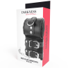 Darkness  esposas cuero con forro ajustables negro - 6