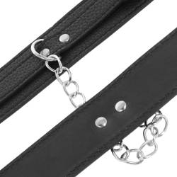 Dark ness  esposas leather color negro - 3
