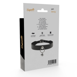 Coquette collar cuero vegano woman accesorio cascabel -  - 6