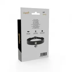 Coquette chic desire - collar cuero vegano accesorio woman cascabel