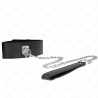 Kink - collar con correa 65 cm ancho negro ajustable 33.5-41 cm x 5 cm - 3