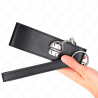 Kink - collar con correa 65 cm ancho negro ajustable 33.5-41 cm x 5 cm - 5