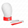 Kink - collar con correa 65 cm ancho rojo ajustable 33.5-41 cm x 5 cm - 2