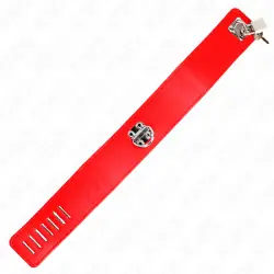 Kink - collar con correa 65 cm ancho rojo ajustable 33.5-41 cm x 5 cm