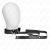 Kink - collar con correa 116 cm fino negro ajustable 32-50 cm x 8 cm - 2