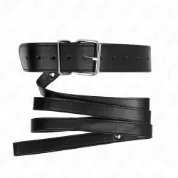 Kink - collar con correa 116 cm fino negro ajustable 32-50 cm x 8 cm Kink - collar con correa 116 cm fino negro ajustable 32-50 cm x 8 cm