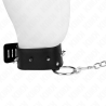 Kink - collar con correa 65 cm con tachuelas plateadas modelo 2 ajustable 36-43 cm x 5 cm - 3