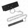 Kink - collar con correa 65 cm con tachuelas plateadas modelo 2 ajustable 36-43 cm x 5 cm - 4