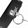 Kink - collar con correa 65 cm con tachuelas plateadas modelo 2 ajustable 36-43 cm x 5 cm - 6