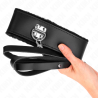 Kink - collar con correa 116 cm de piel negro ajustable 40-48 cm x 6 cm - 3