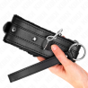 Kink - collar con correa 65 cm con restricciones negro ajustable 36-42 cm x 5.5 cm - 4