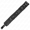 Kink - collar con correa 65 cm con restricciones negro ajustable 36-42 cm x 5.5 cm - 6