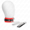 Kink - collar con correa 65 cm rojo 54 x 4.5 cm - 1