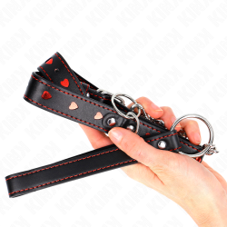 Kink - collar con correa 65 cm detalles corazon 52.5 x 2.5 cm - - 5