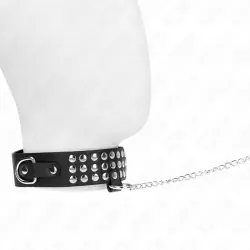 Kink - collar con correa 65 cm con brillos ajustable 37-42 cm x 5.3 cm