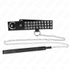 Kink - collar con correa 65 cm con brillos ajustable 37-42 cm x 5.3 cm - 3