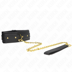 Kink - collar con correa esponja imitacion cuero modelo 1 ajustable 37-54 cm x 3 cm - - 2