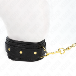 Kink - collar con correa esponja imitacion cuero modelo 1 ajustable 37-54 cm x 3 cm - - 4