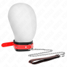 Kink - collar con correa 65 cm rojo ajustable 36-43 cm x 5 cm - 1