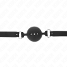 Kink - mordaza 55 x 2 cm de bola 4.5 cm de silicona completa talla m negro ajustable 35-51 cm - 4