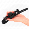 Kink - mordaza 55 x 2 cm de bola 5 cm de silicona completa talla l negro ajustable 35-51 cm - 3