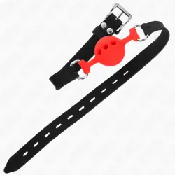 Kink - mordaza 55 x 2 cm de bola 4 cm de silicona completa talla s rojo ajustable 35-51 cm Kink - mordaza 55 x 2 cm de bola 4 cm de silicona completa talla s rojo ajustable 35-51 cm