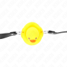 Pato amarillo frontal con correa extendida