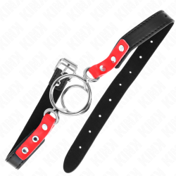 Kink - mordaza con multiples juntas toricas 4 / 4.8 cm rojo ajustable 38 x 56 cm - - 2