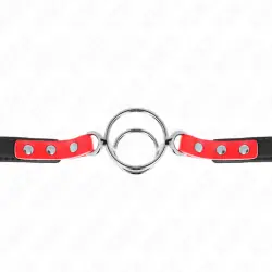 Kink - mordaza con mãltiples juntas tãricas 4 / 4.8 cm rojo ajustable 38 x 56 cm