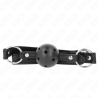 Kink - mordaza de bola 4.5 cm negra dura hueca modelo 1 63.5 x 2 cm - 1