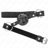 Kink - mordaza de bola 4.5 cm negra dura hueca modelo 1 63.5 x 2 cm - 2