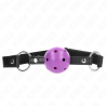 Kink - mordaza de bola 4.5 cm morado dura hueca 63.5 x 2 cm - 1