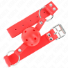 Kink - mordaza de bola 4.5 cm dura hueca rojo completa 62 x 2 cm - 2
