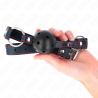 Kink - mordaza de bola 4.5 cm negra dura hueca modelo 2 65 x 2.5 cm - 3