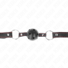 Kink - mordaza de bola 4.5 cm negra dura hueca modelo 2 65 x 2.5 cm - 4