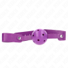 Kink - mordaza de bola 4.5 cm transpirable morado 65 x 2.5 cm - 1