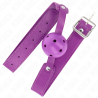 Kink - mordaza de bola 4.5 cm transpirable morado 65 x 2.5 cm - 2