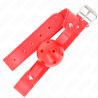 Kink - mordaza de bola 4.5 cm transpirable rojo 65 x 2.5 cm - 2