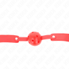 Kink - mordaza de bola 4.5 cm transpirable rojo 65 x 2.5 cm - 4