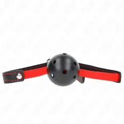 Kink - mordaza de bola 4.5 cm dura hueca con cinturãn elãstico 56 x 1.5 cm