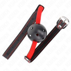 Kink - mordaza de bola 4.5 cm dura hueca con cinturan elastico 56 x 1.5 cm - 2