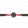 Kink - mordaza de bola 4.5 cm dura hueca con cinturan elastico 56 x 1.5 cm - 3