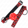 Kink - mordaza de bola 4.5 cm con patron de diamante modelo 1 64.5 cm ajustable 42- 60 cm - 2