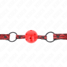 Kink - mordaza de bola 4.5 cm con patron de diamante modelo 1 64.5 cm ajustable 42- 60 cm - 3