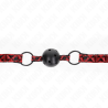 Kink - mordaza de bola 4.5 cm con patron de diamante modelo 2 64.5 cm ajustable 42- 60 cm - 4