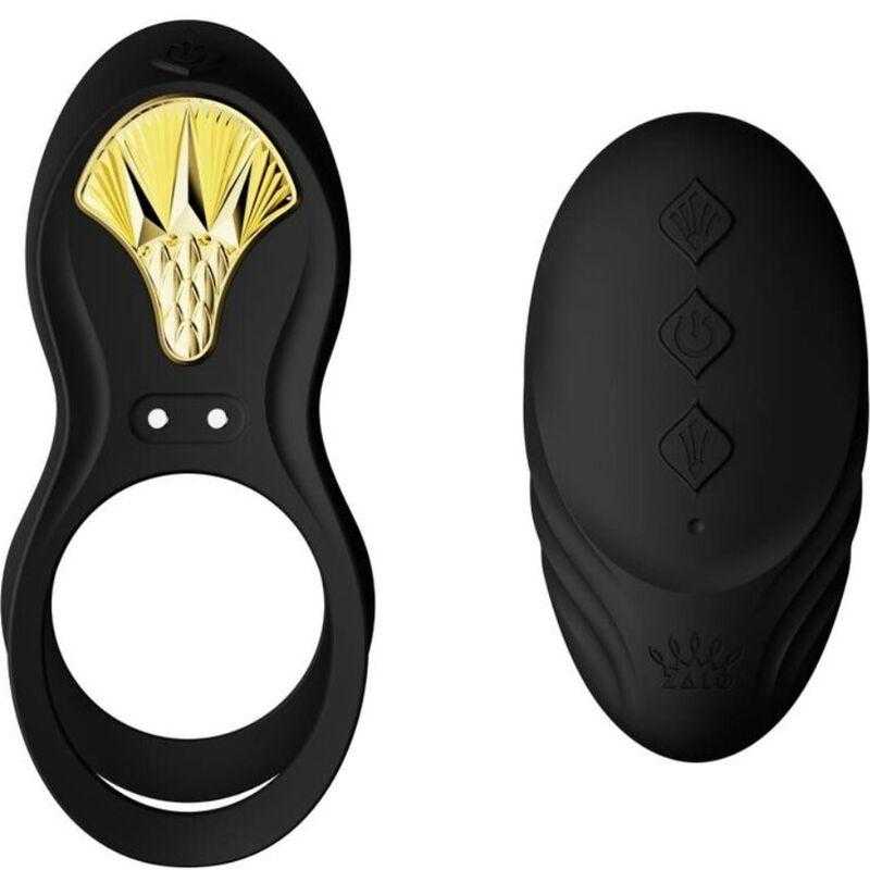Zalo - bayek anillo vibrador control remoto parejas negro Zalo - bayek anillo vibrador control remoto parejas negro