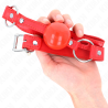 Kink - mordaza de bola 4 cm tpe con candado rojo 60 x 2 cm - 4