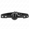 Kink - mordaza de bola 4 cm suave de tpe modelo 3 60 x 2 cm ajustable 37-52 cm - 1