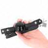 Kink - mordaza de bola 4 cm suave de tpe modelo 3 60 x 2 cm ajustable 37-52 cm - 4